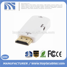 HDMI Male to VGA Female Adapter Converter with Audio for Projector Pc Laptop Notebook Hd DVD